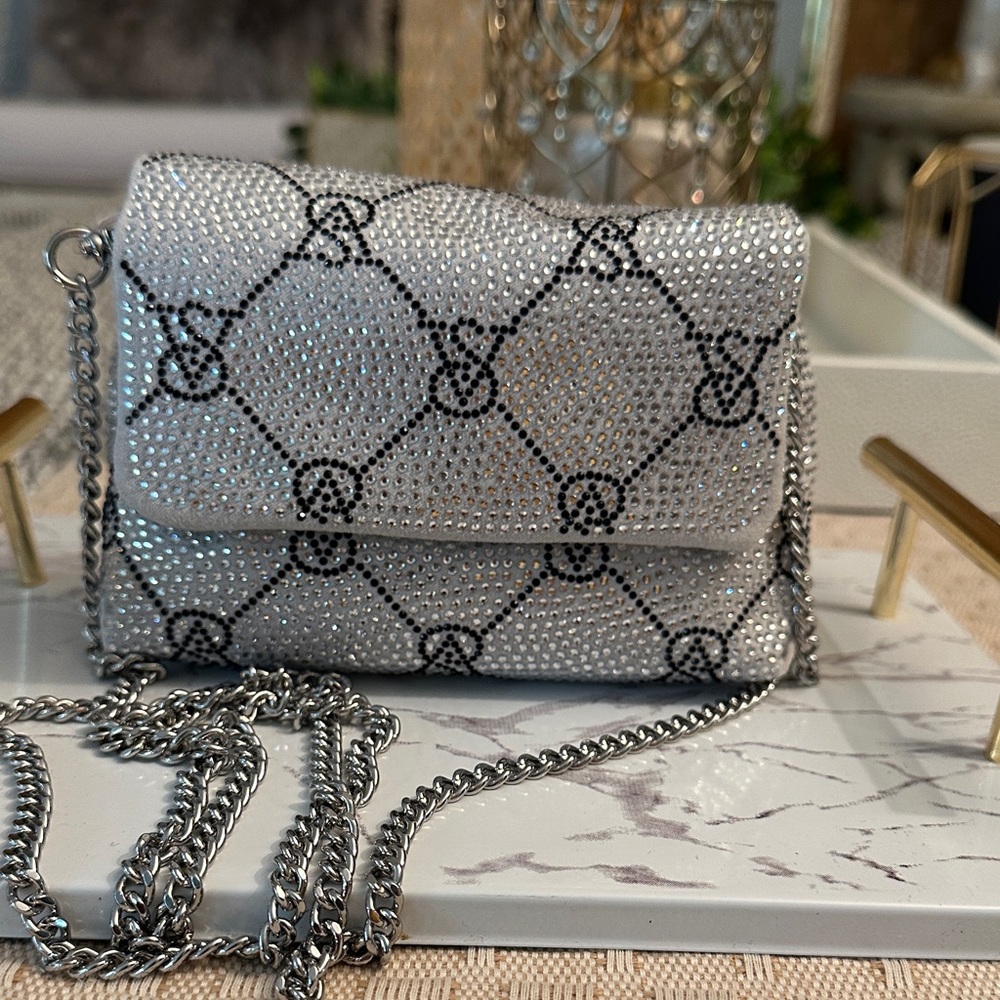 Elegant Silver Chain Bag, Victoria ‘S Secret.